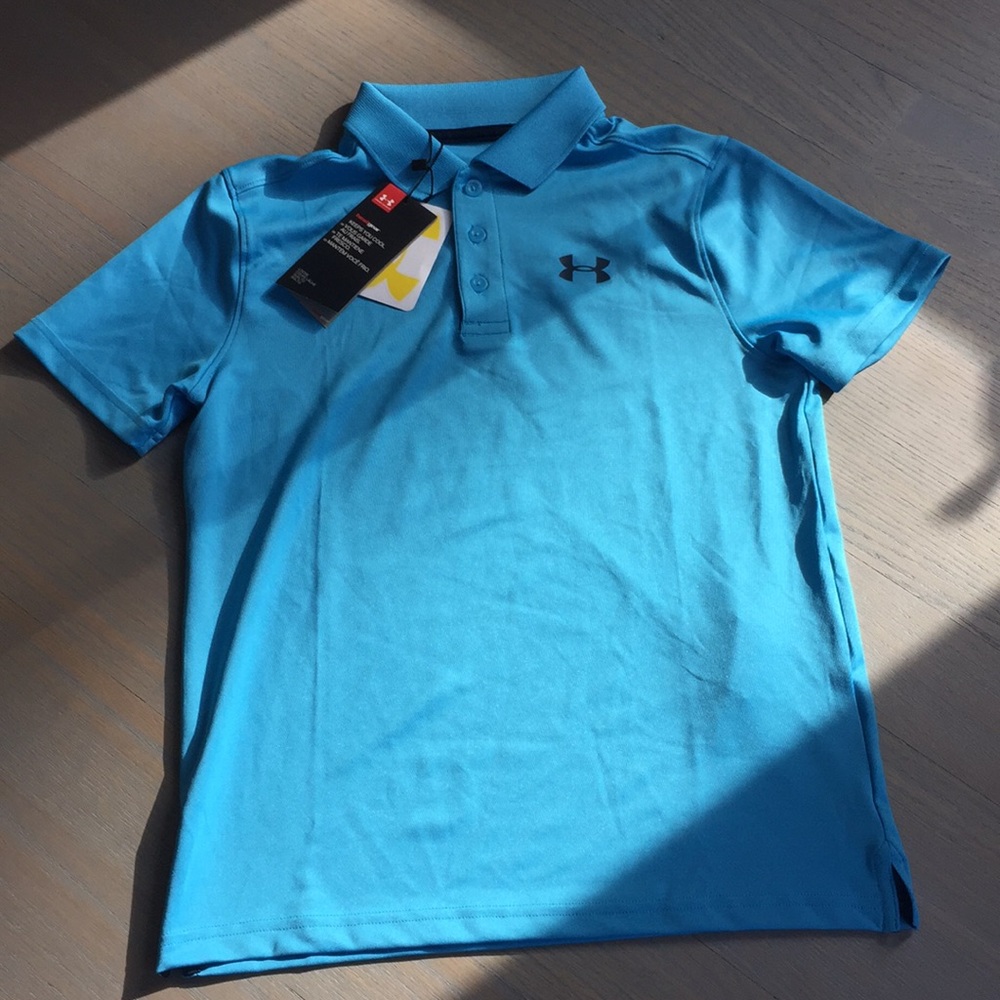 Boys under armour polo collared shirt